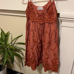 Urban Outfitters Embroidered Babydoll Dress